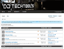 Tablet Screenshot of forum.djtechtools.com